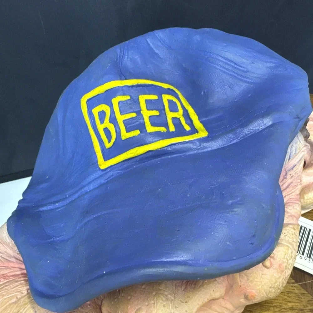 The Paper‎ Magic Group Halloween Rubber Mask Beer Hat Old Man 2006 With tags